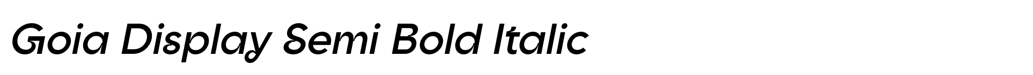 Goia Display Semi Bold Italic image